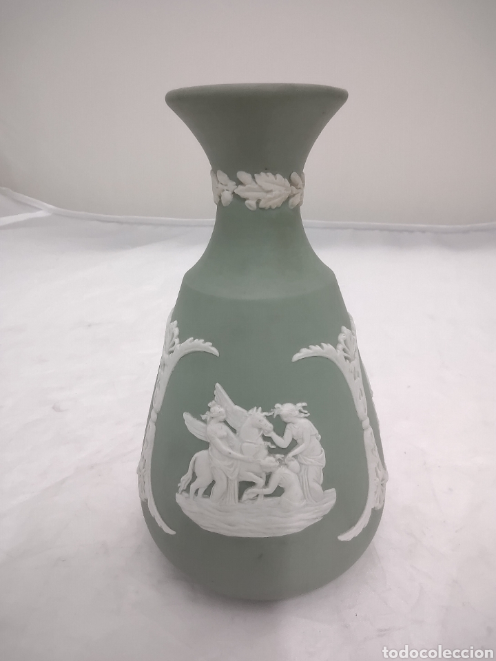 Antig&uuml;edades: Violetero verde wedgwood - Foto 2