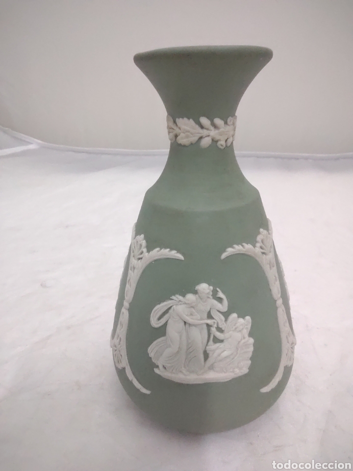Antig&uuml;edades: Violetero verde wedgwood - Foto 4