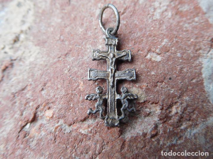 Antiguidades: Cruz de Caravaca de plata