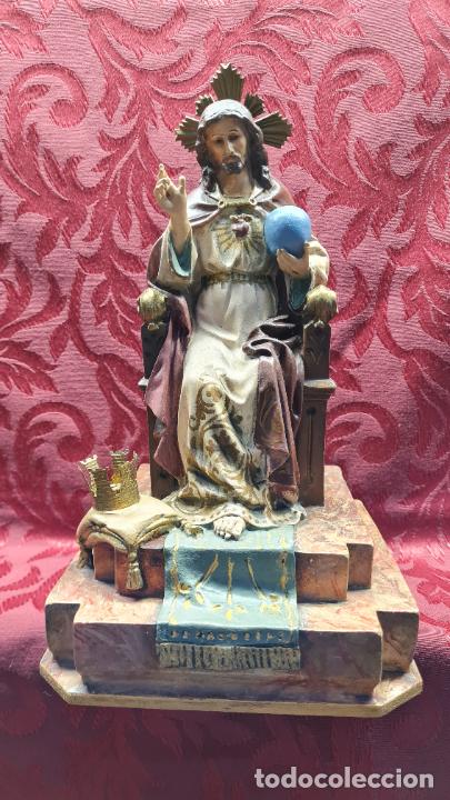 Antig&uuml;edades: CRISTO REY ( SEDENTE) - Foto 1