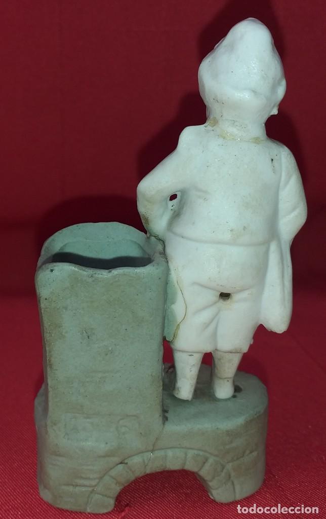 Antig&uuml;edades: PALILLERO DE BISCUIT SIGLO XIX - Foto 5