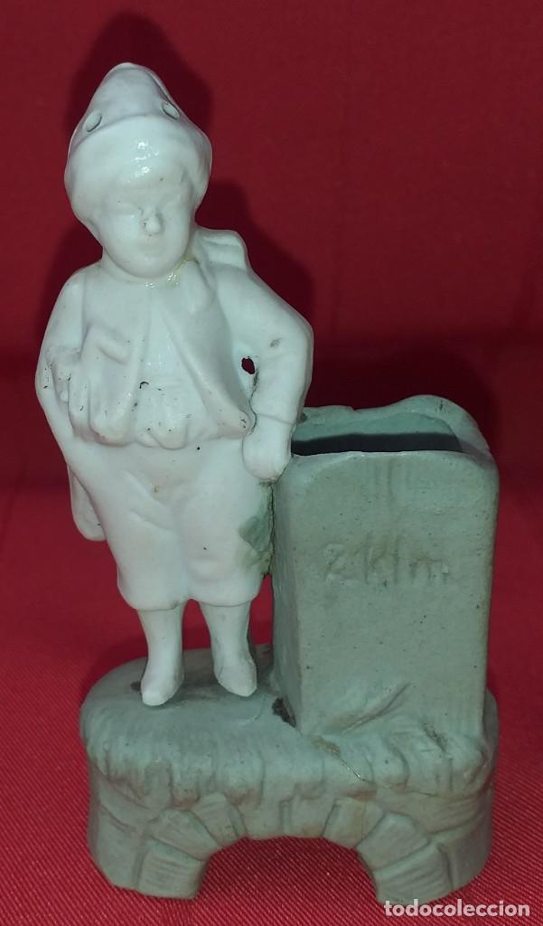 Antig&uuml;edades: PALILLERO DE BISCUIT SIGLO XIX - Foto 1