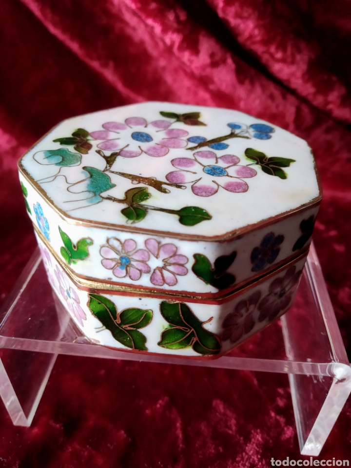 Antig&uuml;edades: ANTIGUA CAJA CHINA EN ESMALTE - Foto 2