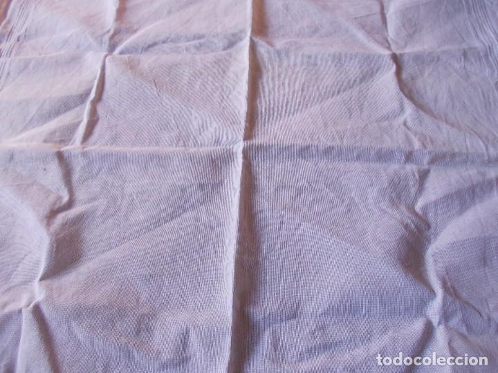 Antig&uuml;edades: vintage pa&ntilde;uelo blanco algod&oacute;n - Foto 3