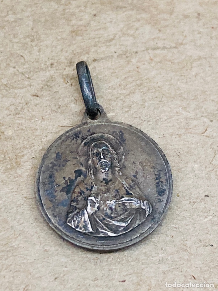 Antig&uuml;edades: Medalla de plata religiosa - Foto 2