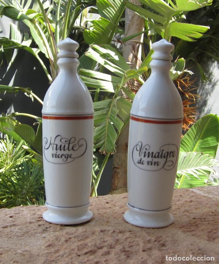 Antig&uuml;edades: aceite vinagrera porcelana - Foto 1