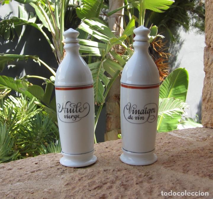 Antig&uuml;edades: aceite vinagrera porcelana - Foto 2