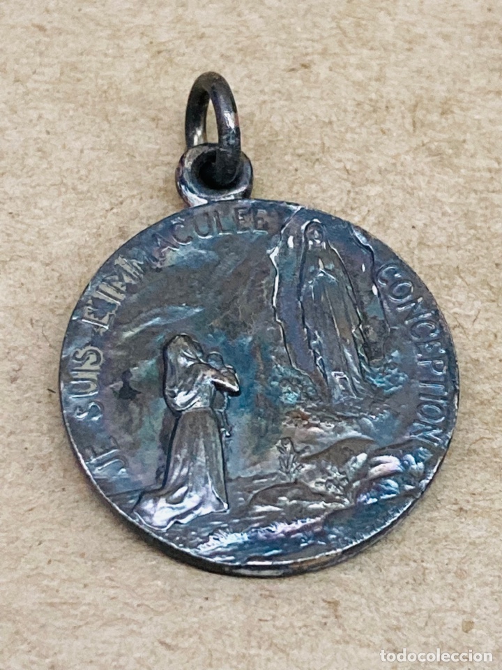 Antig&uuml;edades: Medalla de plata religiosa - Foto 2