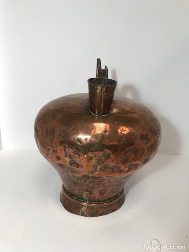 Antig&uuml;edades: Botijo Catal&aacute;n de cobre - Foto 2