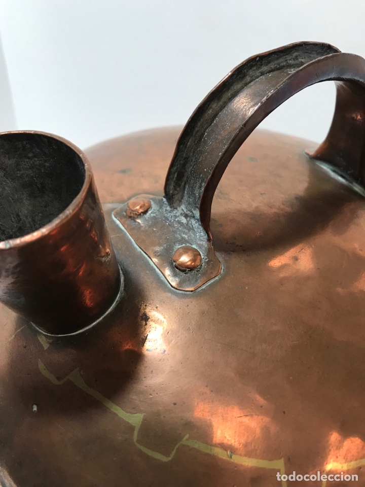 Antig&uuml;edades: Botijo Catal&aacute;n de cobre - Foto 8