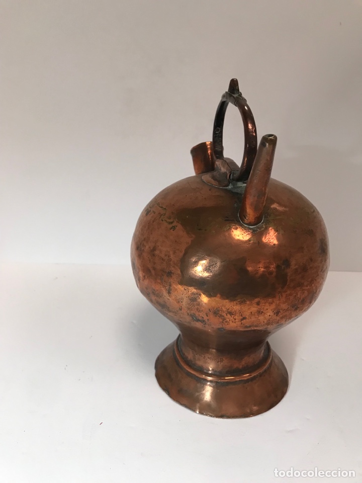Antig&uuml;edades: Botijo Catalan de cobre - Foto 2