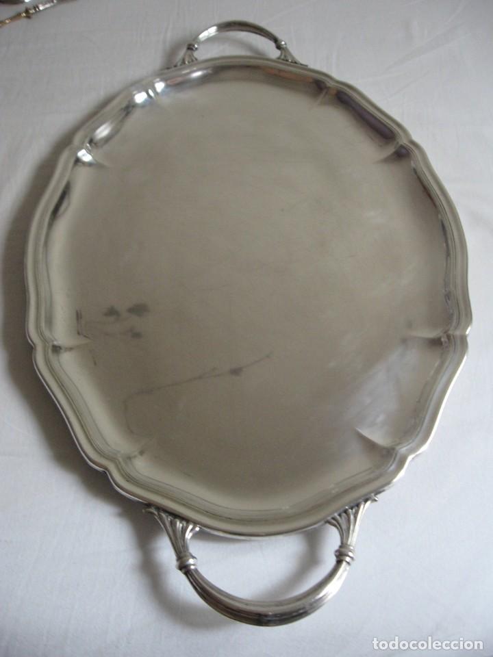Antig&uuml;edades: Antigua bandeja plateada - Foto 18