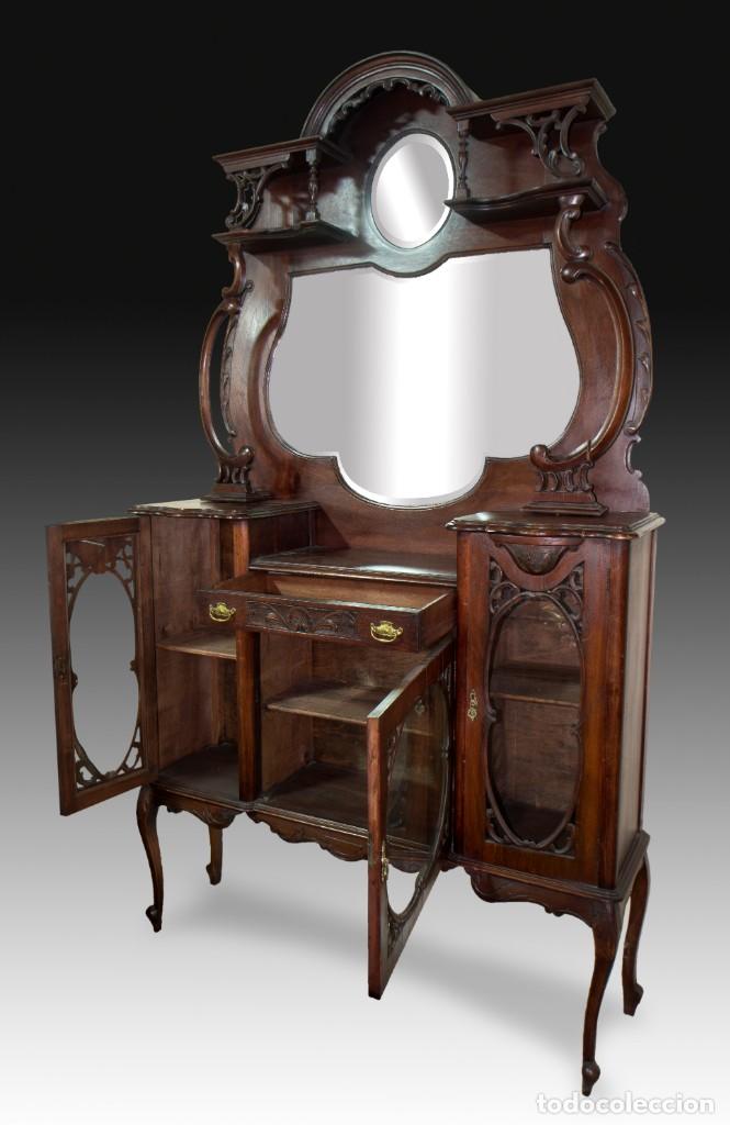 Antig&uuml;edades: Mueble caoba espejo - Foto 2