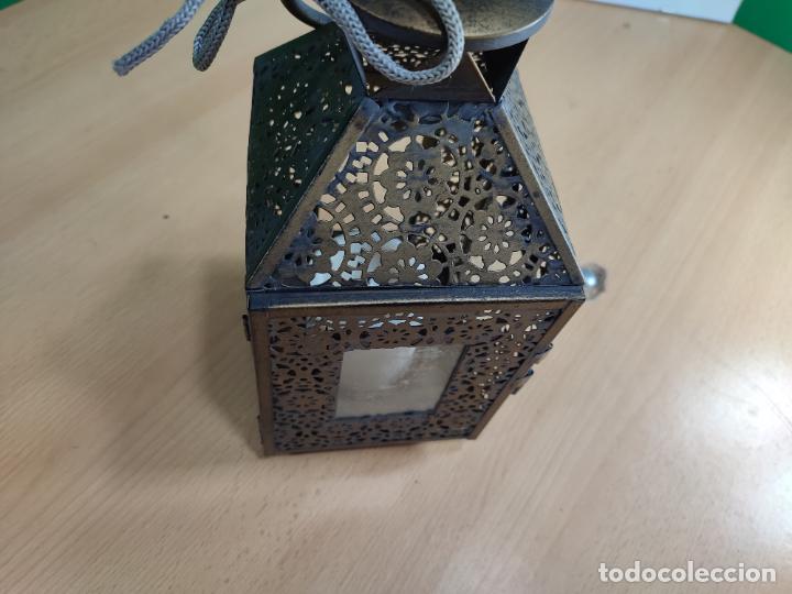 Antig&uuml;edades: FAROL PORTAVELAS MUY BOTITO - Foto 7