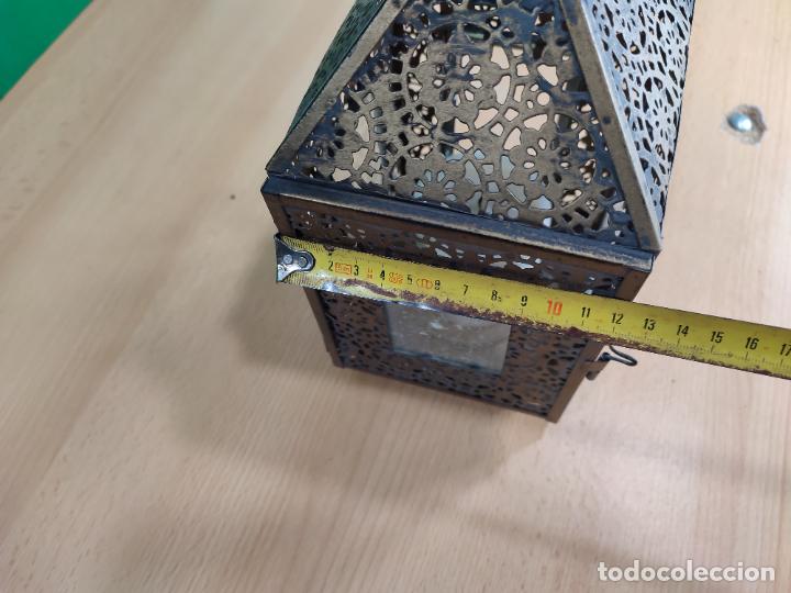 Antig&uuml;edades: FAROL PORTAVELAS MUY BOTITO - Foto 18