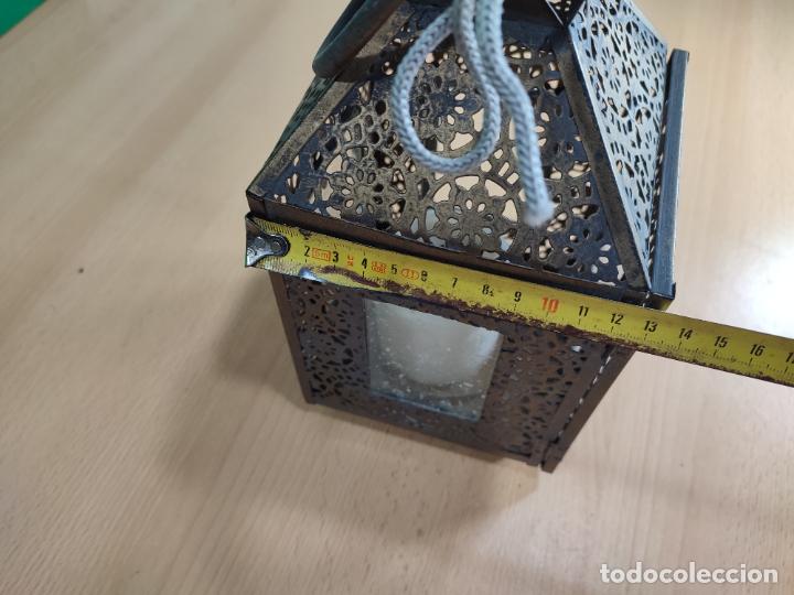 Antig&uuml;edades: FAROL PORTAVELAS MUY BOTITO - Foto 19