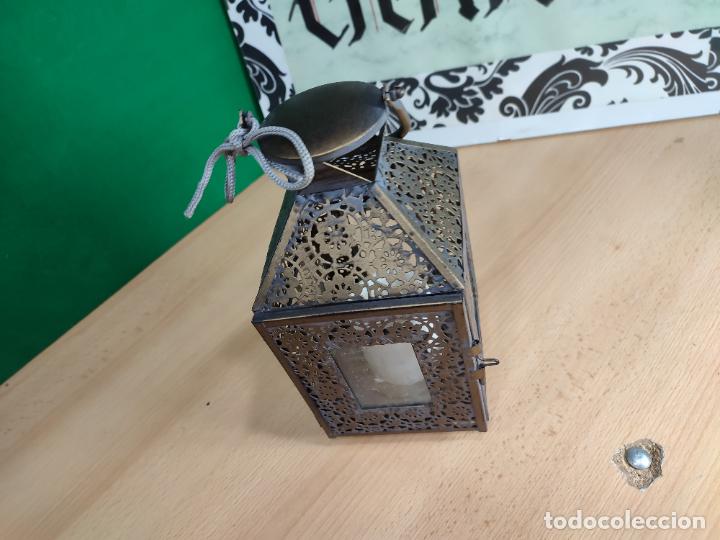 Antig&uuml;edades: FAROL PORTAVELAS MUY BOTITO - Foto 23