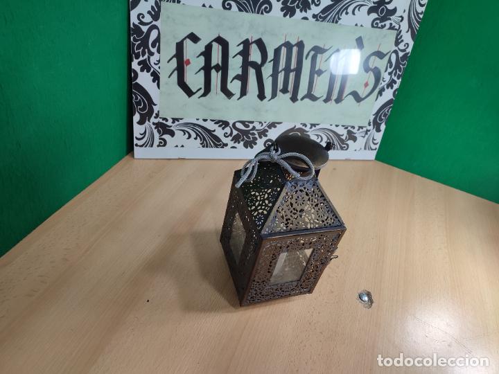 Antig&uuml;edades: FAROL PORTAVELAS MUY BOTITO - Foto 24