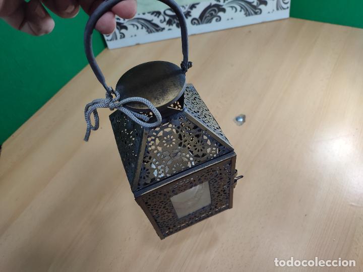 Antig&uuml;edades: FAROL PORTAVELAS MUY BOTITO - Foto 33