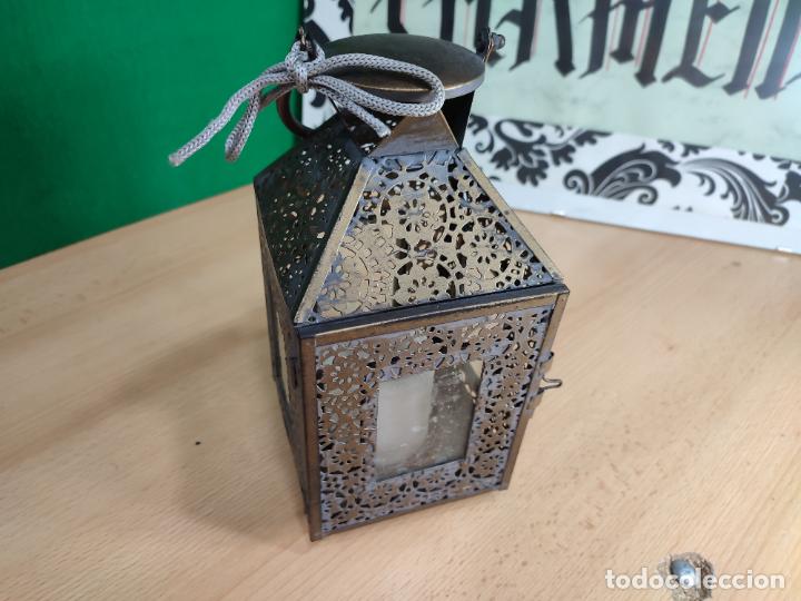 Antig&uuml;edades: FAROL PORTAVELAS MUY BOTITO - Foto 1