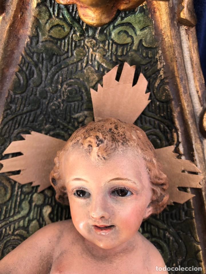 Antig&uuml;edades: NI&Ntilde;O JESUS OLOT CON CUNA - Foto 9