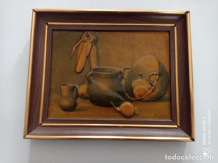 Antig&uuml;edades: CUADRO CON MARCO PERFECTO - Foto 1