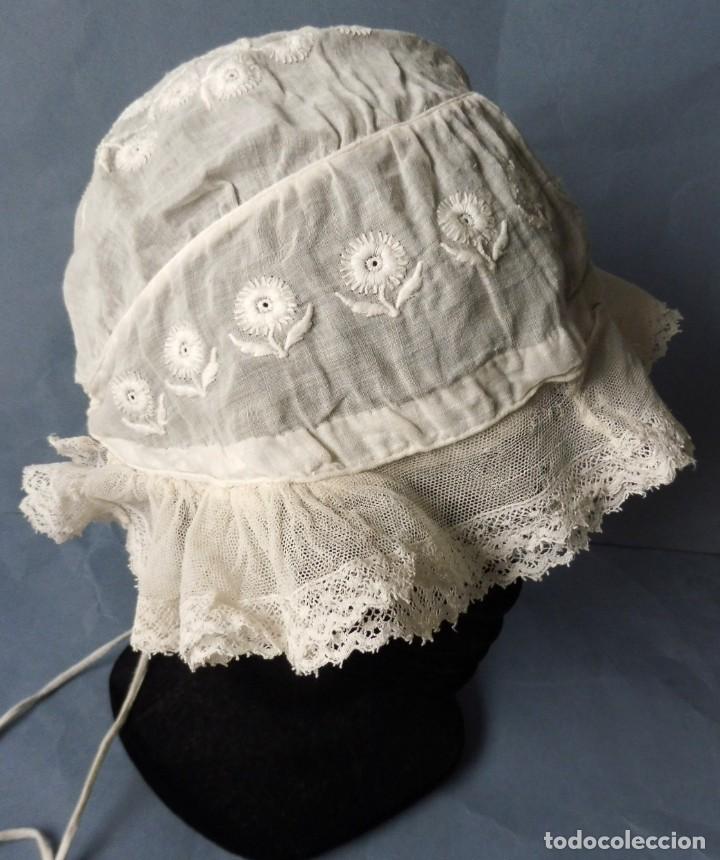 Antig&uuml;edades: ANTIGUO GORRO DE ENCAJE S. XIX - Foto 9