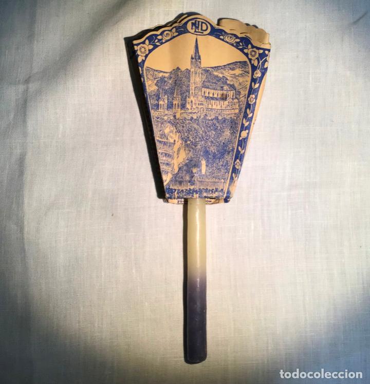 Antig&uuml;edades: VIRGEN DE LURDES, FAROLILLO CON VELA - Foto 1