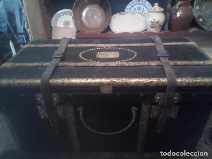 Antig&uuml;edades: BAUL DE VIAJE SIGLO XIX - Foto 3