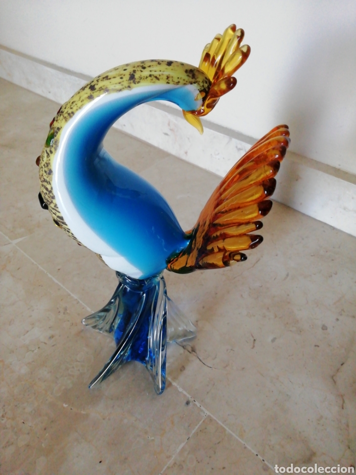 Antig&uuml;edades: Figura ave en cristal de murano - Foto 2