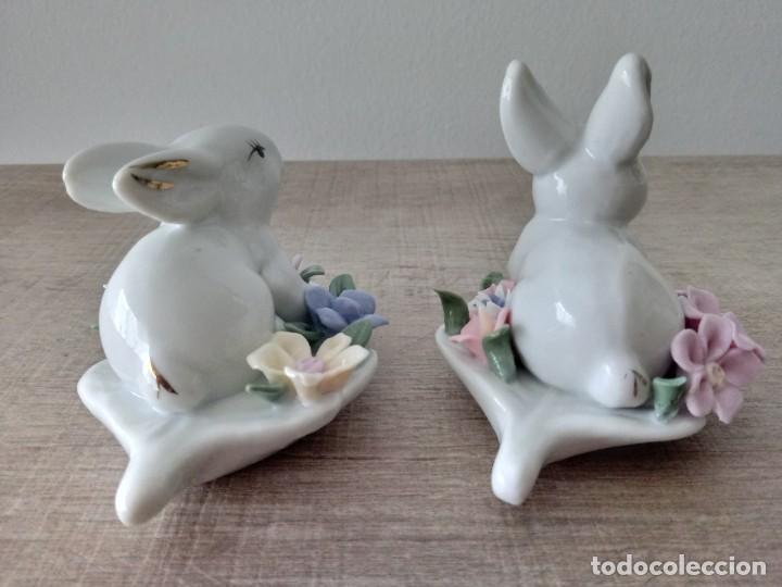 Antig&uuml;edades: Conejitos porcelana esmaltada - Foto 3