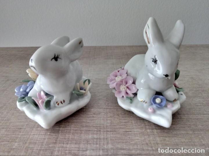 Antig&uuml;edades: Conejitos porcelana esmaltada - Foto 5