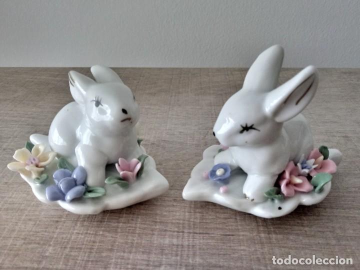 Antig&uuml;edades: Conejitos porcelana esmaltada - Foto 6