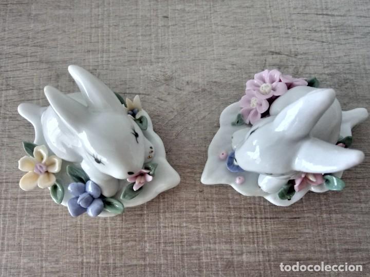 Antig&uuml;edades: Conejitos porcelana esmaltada - Foto 7