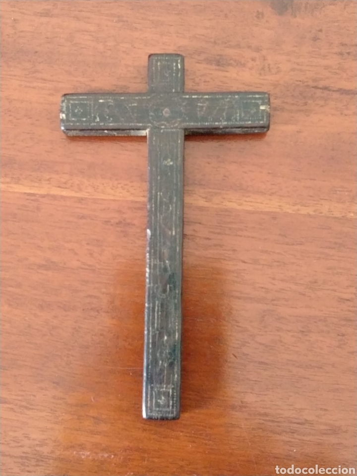 Antig&uuml;edades: Cruz de madera pectoral colonial - Foto 1