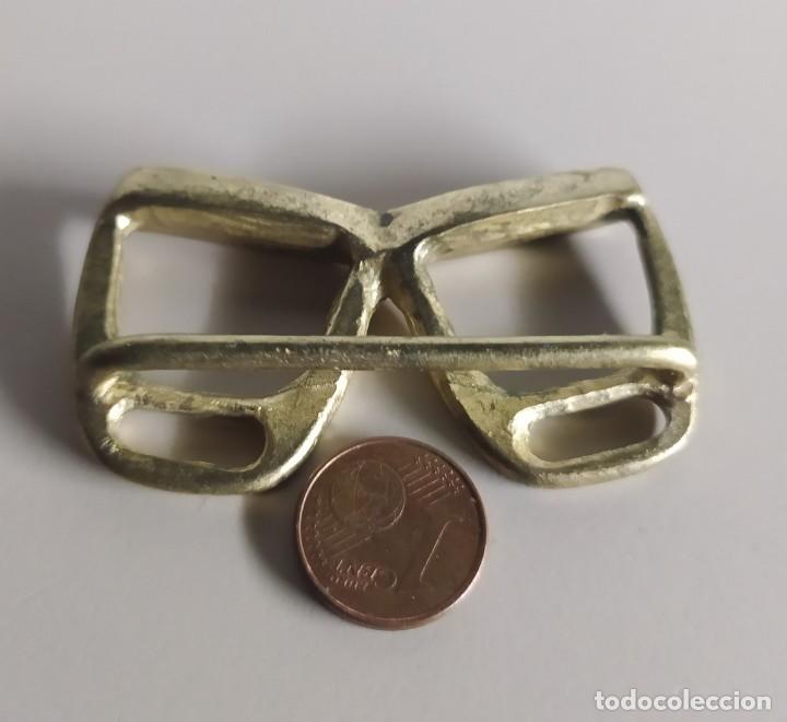 Antig&uuml;edades: DECORACI&Oacute;N GAFAS DE LATON - Foto 3