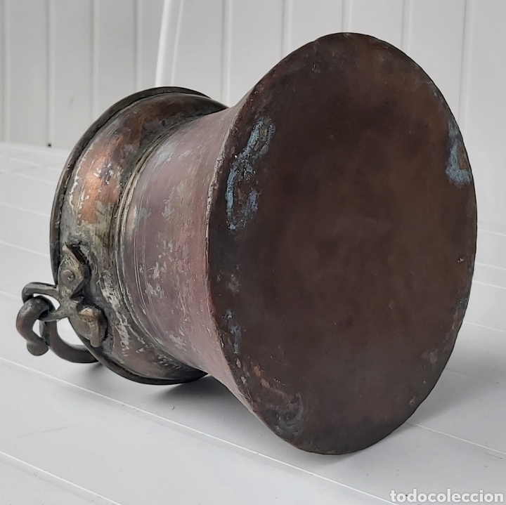 Antig&uuml;edades: Antiguo recipiente cafetera &aacute;rabe de cobre - Foto 6