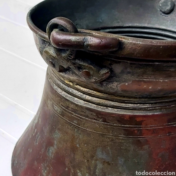 Antig&uuml;edades: Antiguo recipiente cafetera &aacute;rabe de cobre - Foto 11