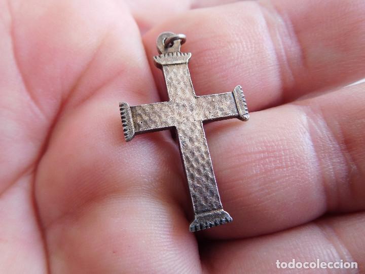 Antig&uuml;edades: Crucifijo antiguo de plata - Foto 3