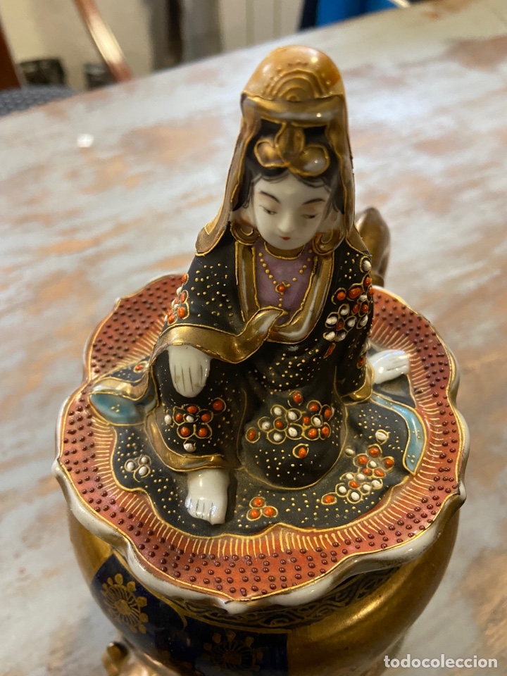 Antig&uuml;edades: ANTIGUA TETERA DE CARAS CHINA - Foto 4