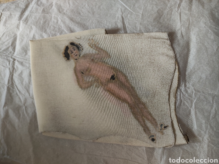 Antig&uuml;edades: Desnudo mujer. Pa&ntilde;uelo de seda - Foto 2