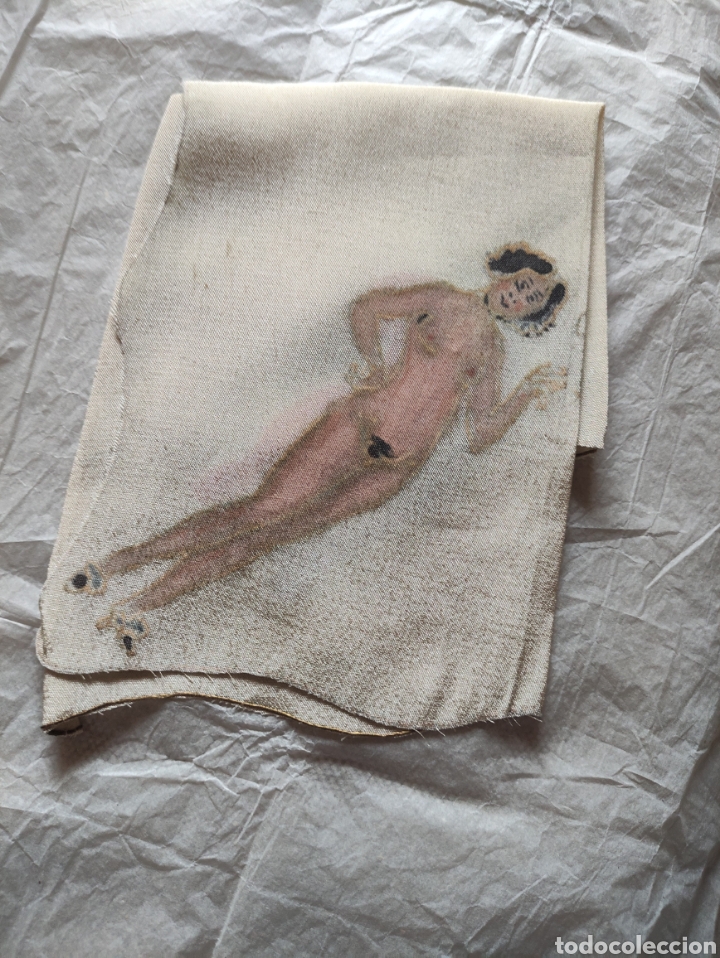 Antig&uuml;edades: Desnudo mujer. Pa&ntilde;uelo de seda - Foto 1