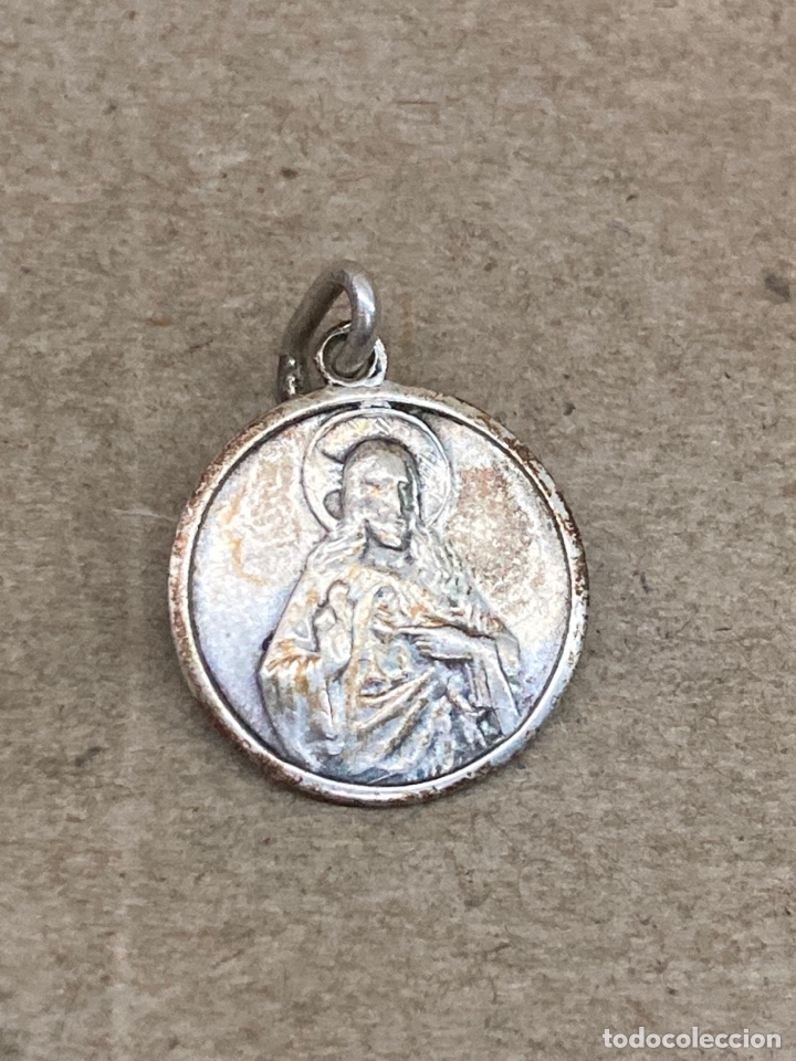 Antig&uuml;edades: Medalla de plata religiosa - Foto 2