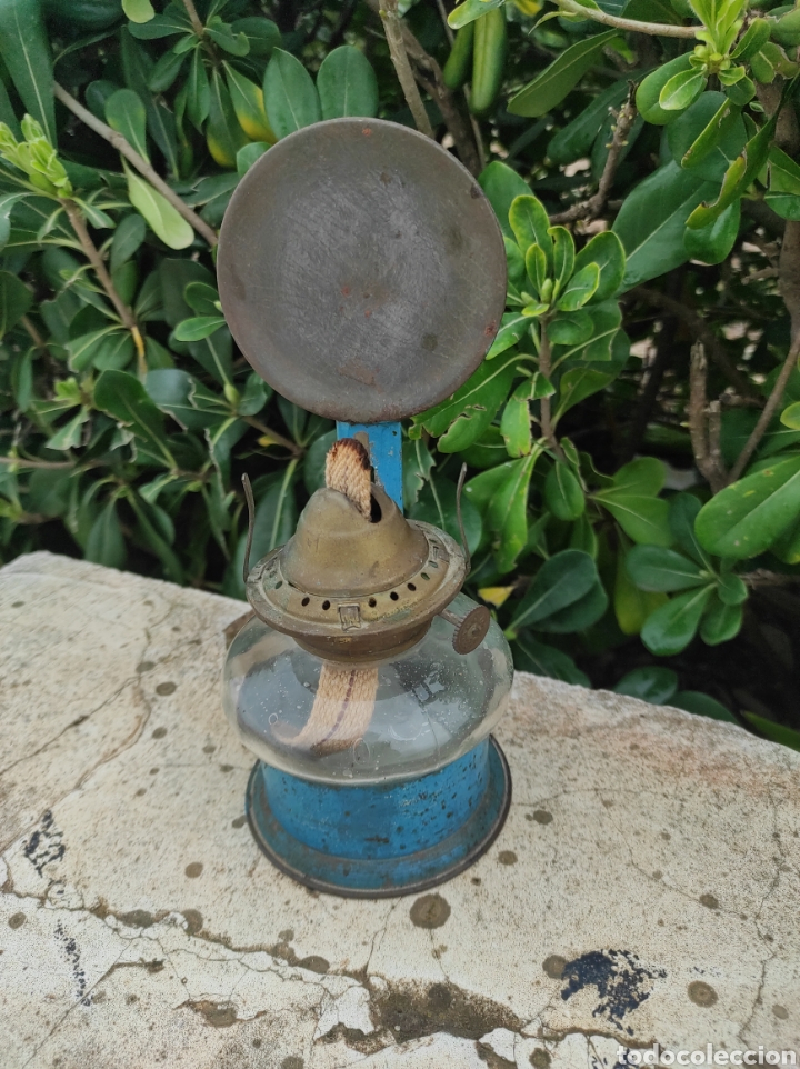 Antig&uuml;edades: Antigua L&aacute;mpara de Aceite - Quinqu&eacute; - - Foto 2