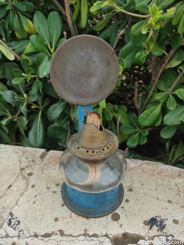Antig&uuml;edades: Antigua L&aacute;mpara de Aceite - Quinqu&eacute; - - Foto 3