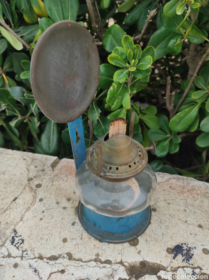 Antig&uuml;edades: Antigua L&aacute;mpara de Aceite - Quinqu&eacute; - - Foto 4