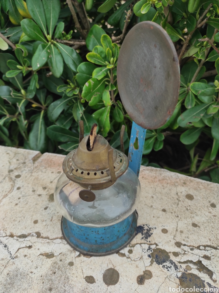Antig&uuml;edades: Antigua L&aacute;mpara de Aceite - Quinqu&eacute; - - Foto 5