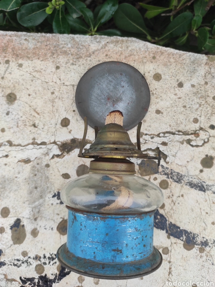 Antig&uuml;edades: Antigua L&aacute;mpara de Aceite - Quinqu&eacute; - - Foto 6