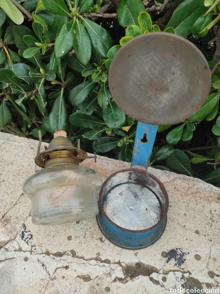Antig&uuml;edades: Antigua L&aacute;mpara de Aceite - Quinqu&eacute; - - Foto 7