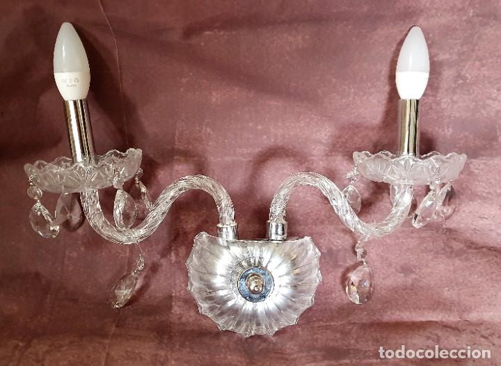 Antig&uuml;edades: PAREJA DE APLIQUES DE PARED - Foto 2
